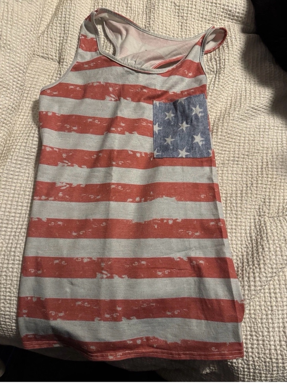 Girls' Stars & Stripes Tank Top - Red/Blue